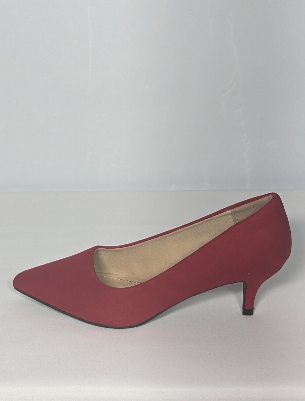 NEW Dream Pairs Womens Kucci Suede Fashion Pointed Toe sz 6 red